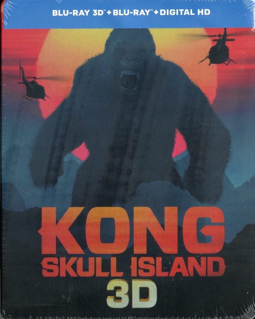 KONG WYSPA CZASZKI 3D/2D SKULL ISLAND STEELBOOK PL