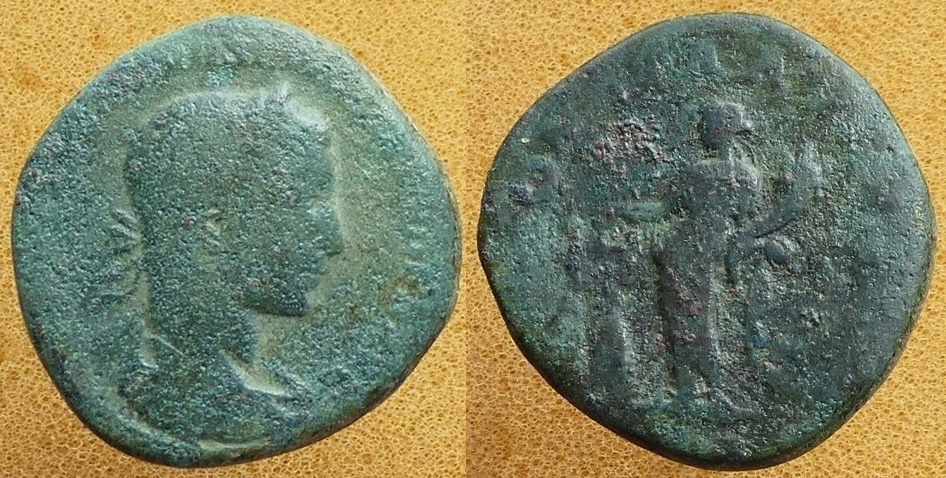 Imperium Rzymskie,moneta z brazu,100% oryginal