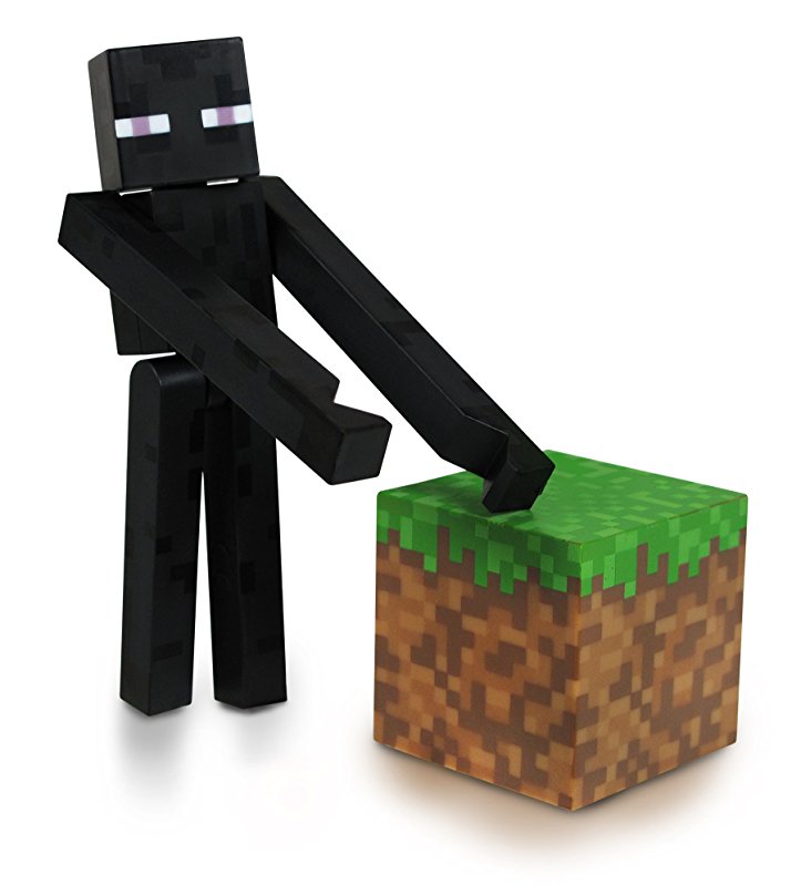 FIGURKA MINECRAFT ENDERMAN 3 ELEMENTY 7,5CM
