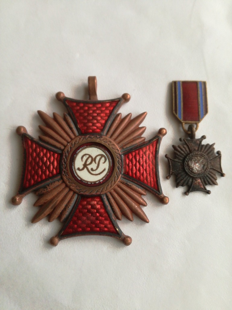 Krzyż Zasługi RP z miniaturą .