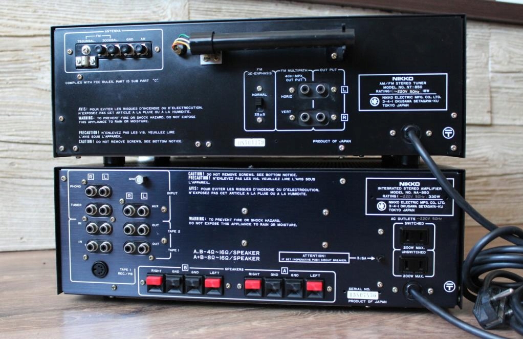Wzmacniacz + Tuner Nikko NA850 + NT850 Vintage 7556449706