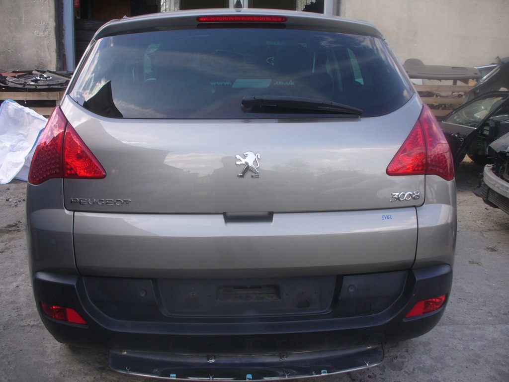 PEUGEOT 3008 KLAPA TYLNA TYŁ 2010 EVGC