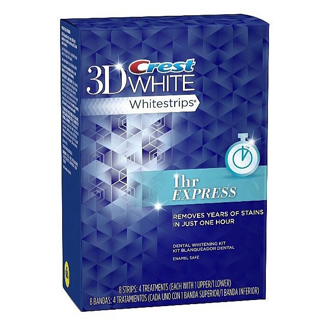 Paski wybielające CREST 3D WHITE 1hr EXPRESS 8 USA