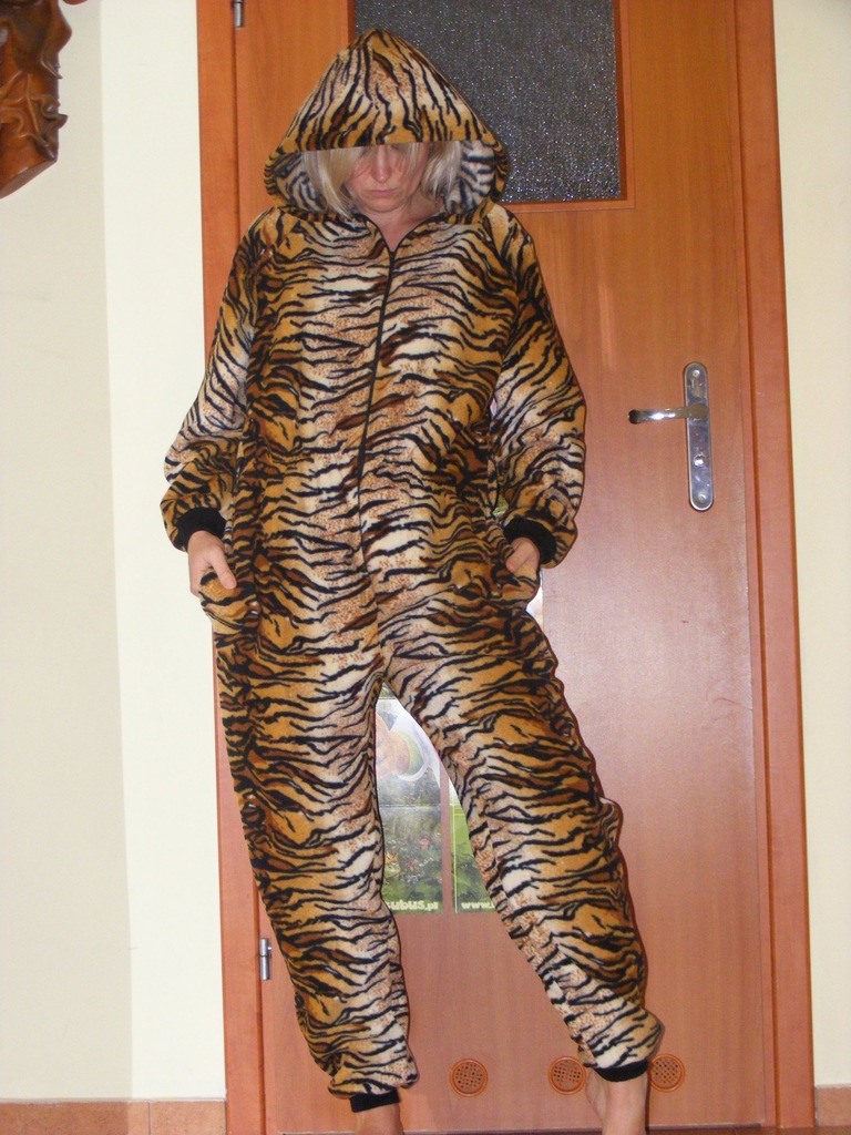 Piżama damska  ONESIE Tygrys Tygrysek S strój