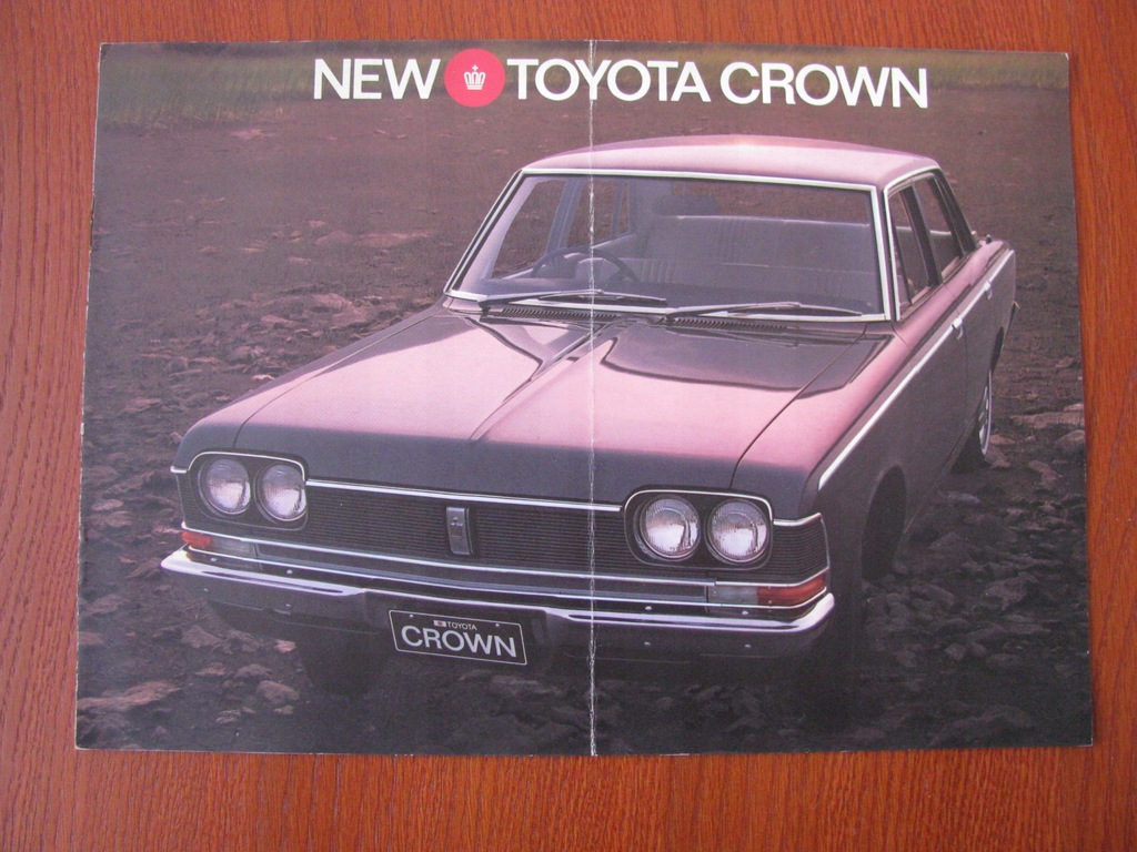 TOYOTA CROWN - PROSPEKT PO ANGIELSKU LATA 70