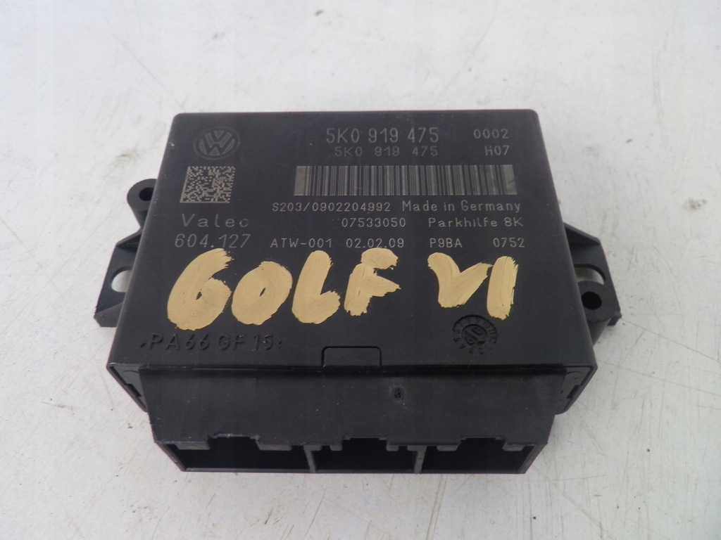 VW GOLF VI MODUŁ PDC PARKTRONIK 5K0919475