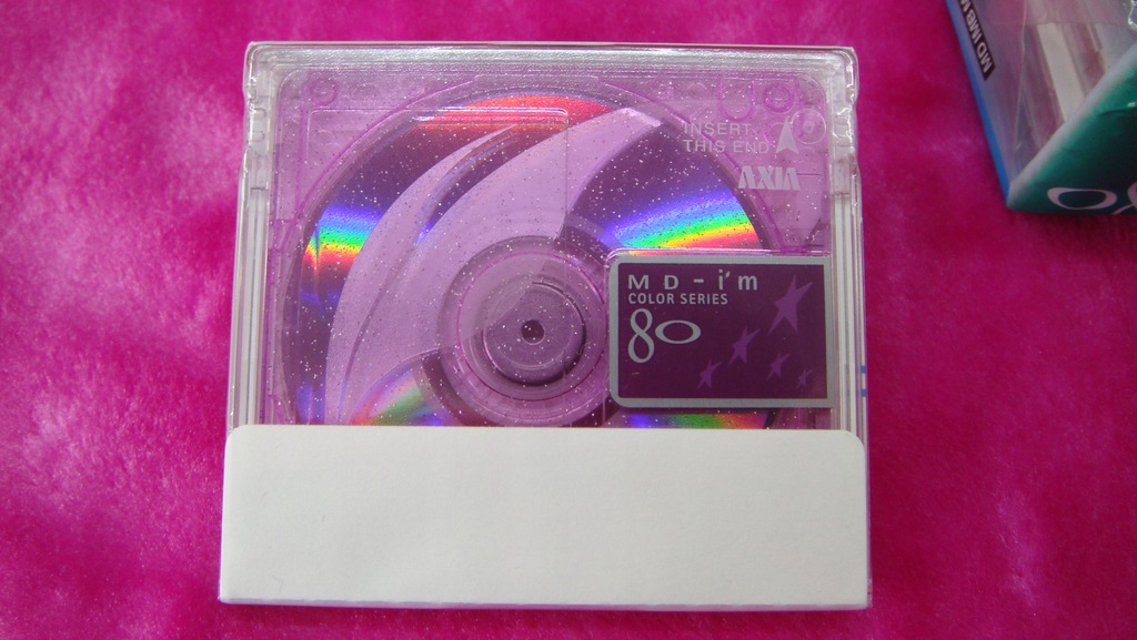 MINIDISC AXIA 80 PURPLE perła MADE in JAPAN NOWA !