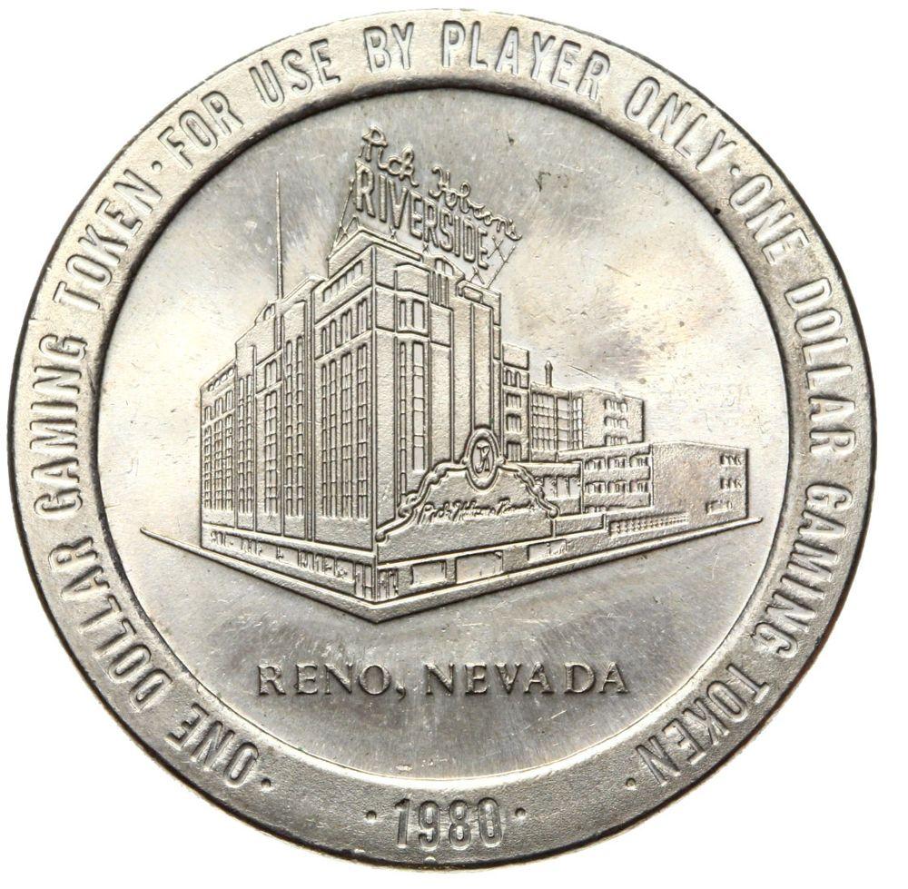 STARY ŻETON - KASYNO LAS VEGAS 1 Dolar - RIVERSIDE