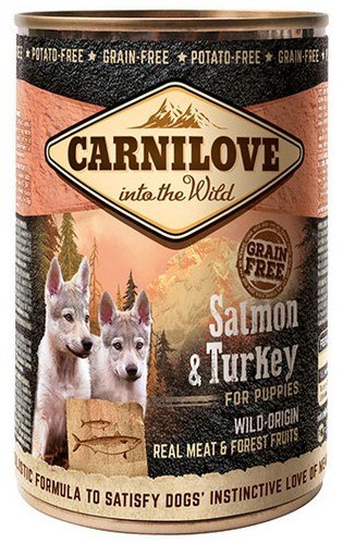 Carnilove Wild Meat Salmon & Turkey Puppy - ło
