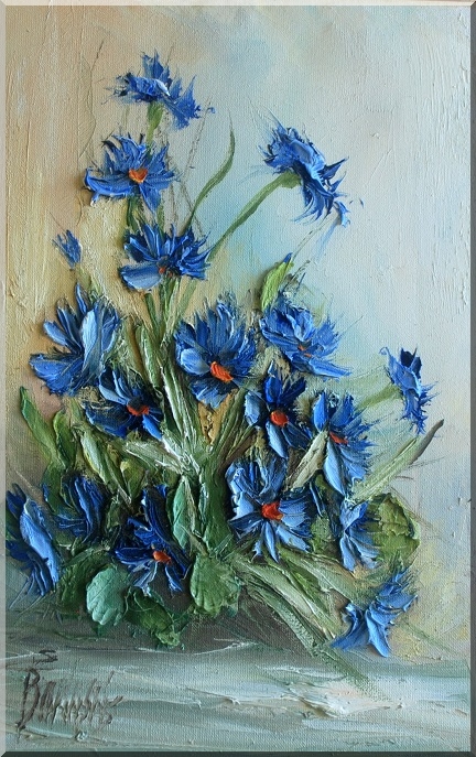 Ewa Bartosik CHABRY obraz olejny 20x30