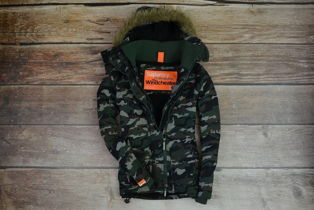 SUPERDRY JPN WINDCHEATER KURTKA MORO NA POLARZE_M