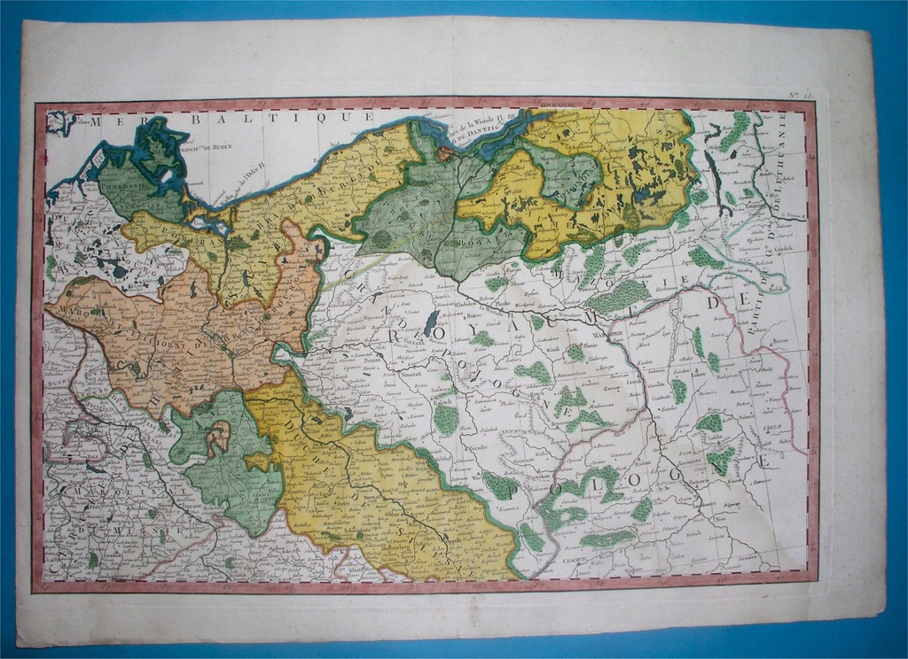 1771 MAPA POLSKI Śląsk Mazowsze Prusy Pomorze