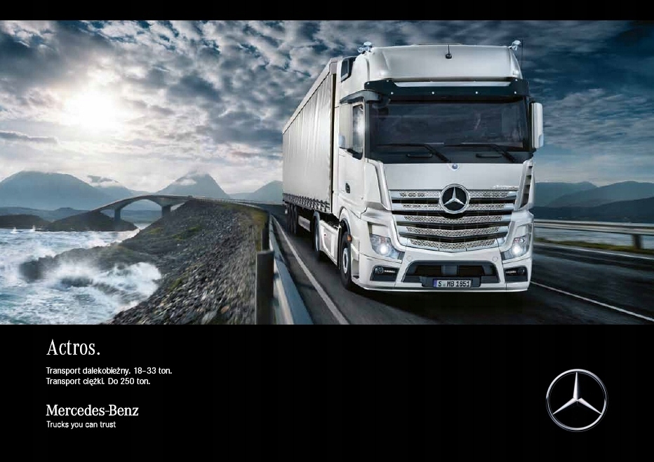 Mercedes Actros prospekt mod 2016 ciężarowy polski