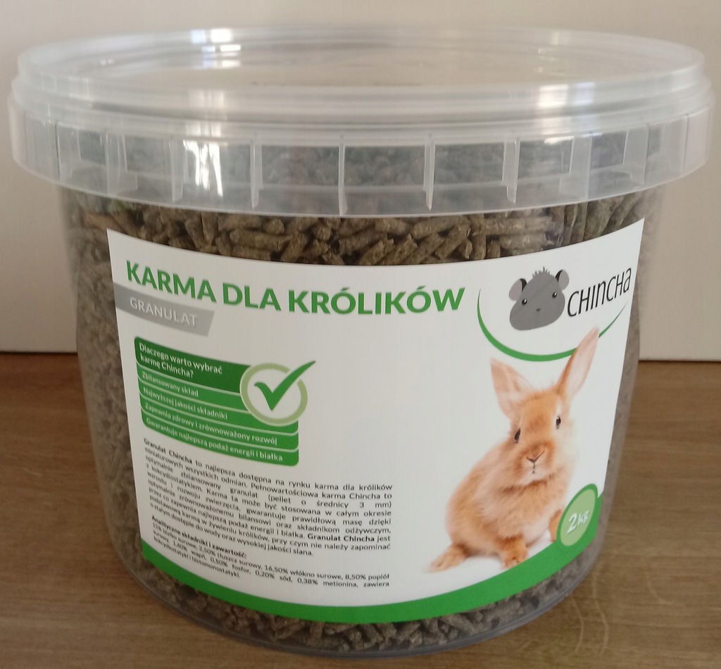 KARMA GRANULAT PASZA POKARM DLA KRÓLIKA 2kg
