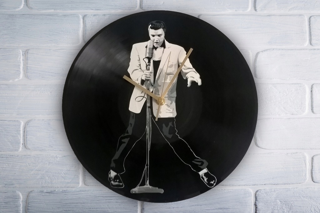 Elvis Presley Zegar z płyty winylowej