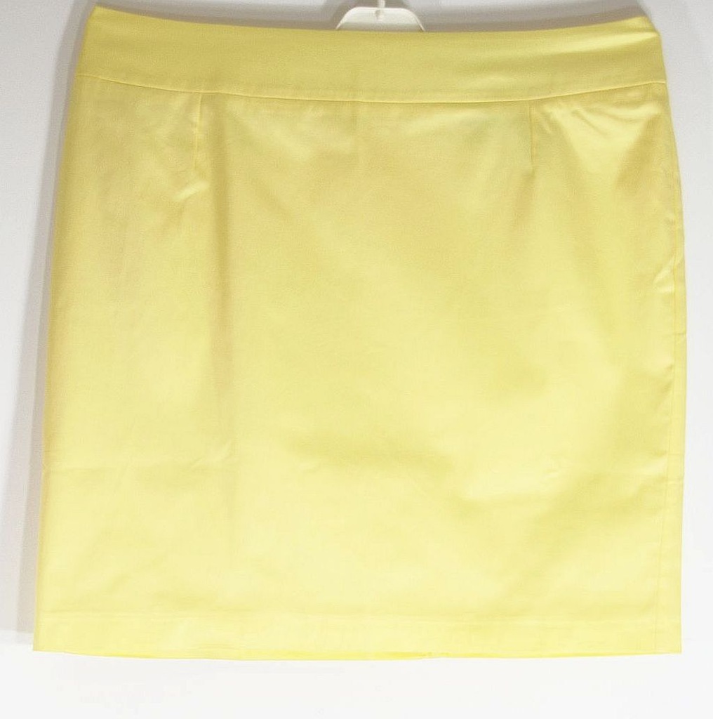 Spódnica żółta na podszewce efektowna R 46