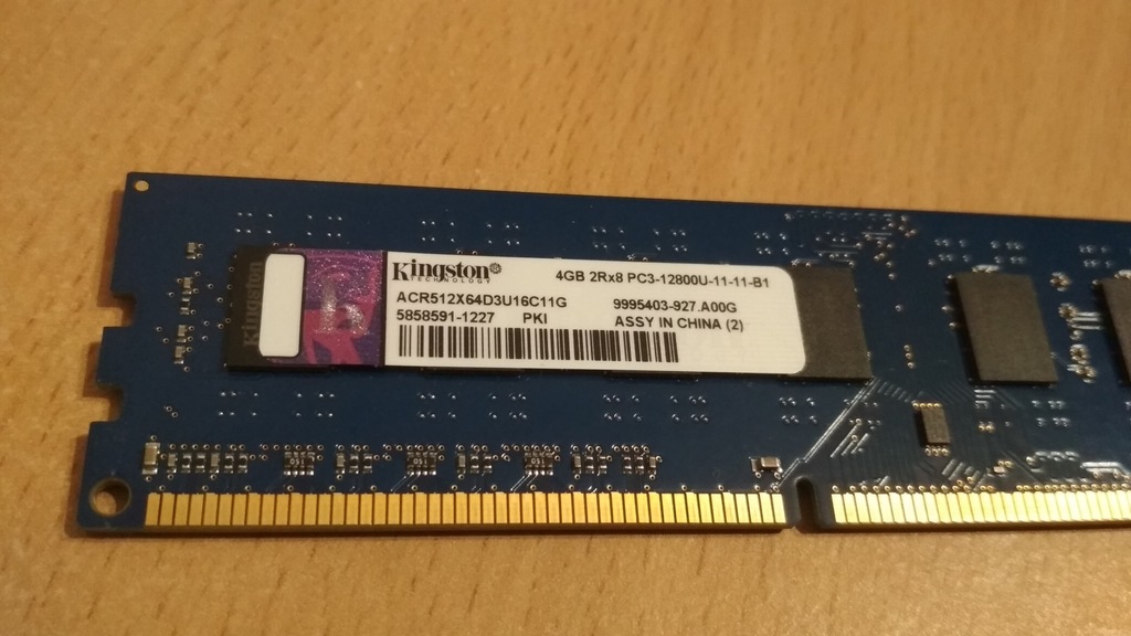 4GB Kingston ACR512X64D3U16C11G DDR3 1600MHz CL11 - 7260007745 ...