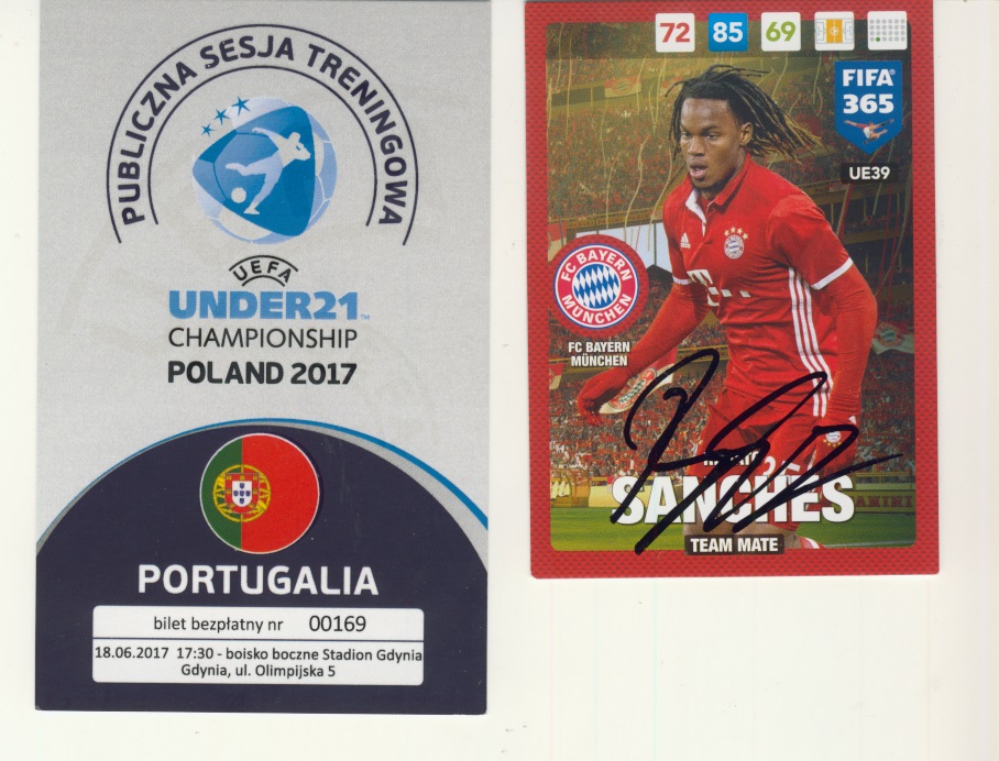 Panini Autograf Bayern Sanches Fifa 365