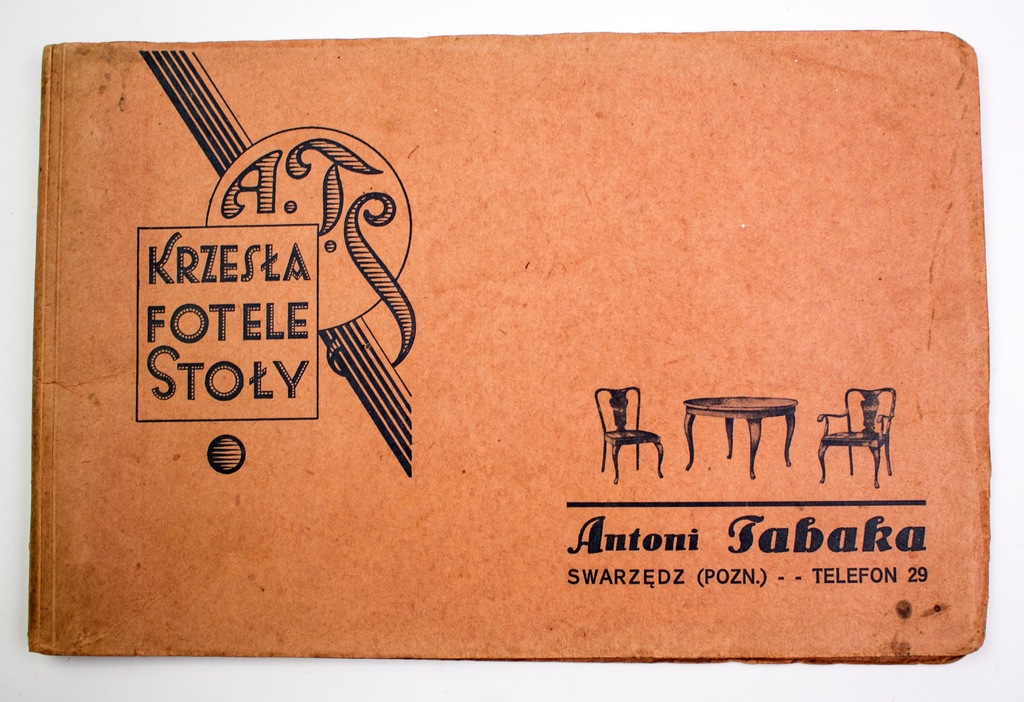 Katalog Antonni Tabaka Krzesła Fotele i Stoły 1937