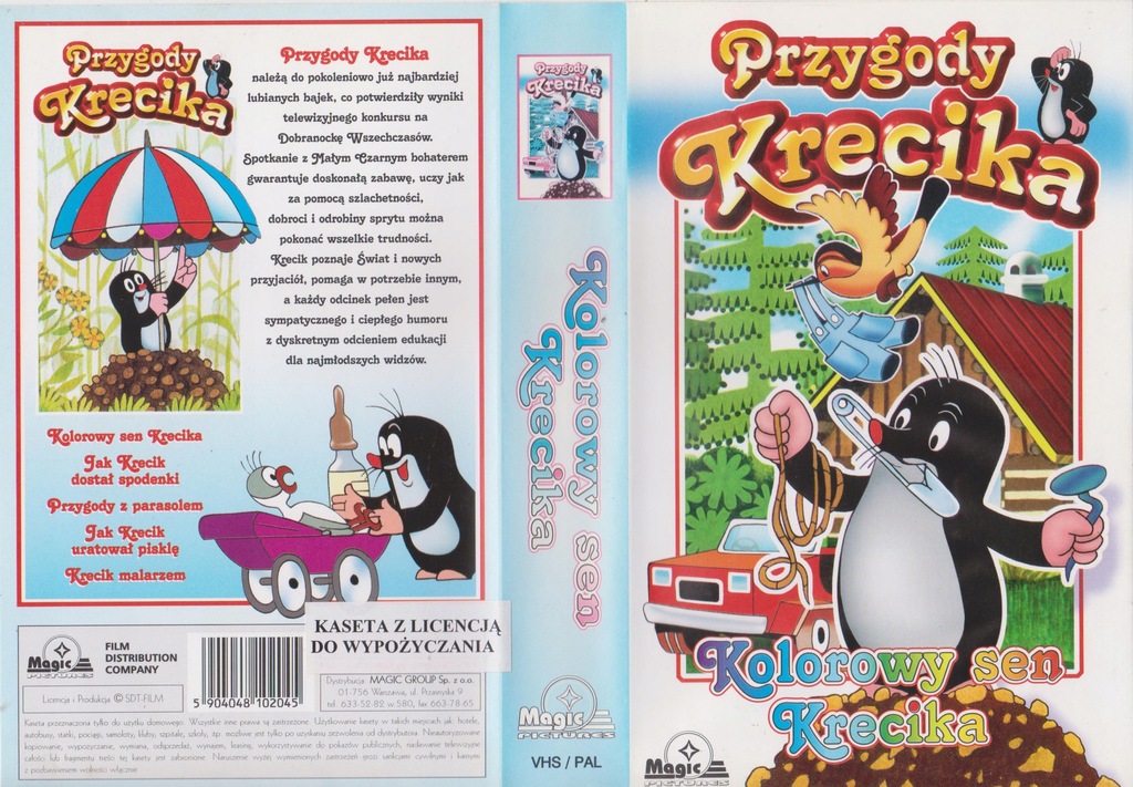[VHS-418] PRZYGODY KRECIKA - KOLOROWY SEN KRECIKA