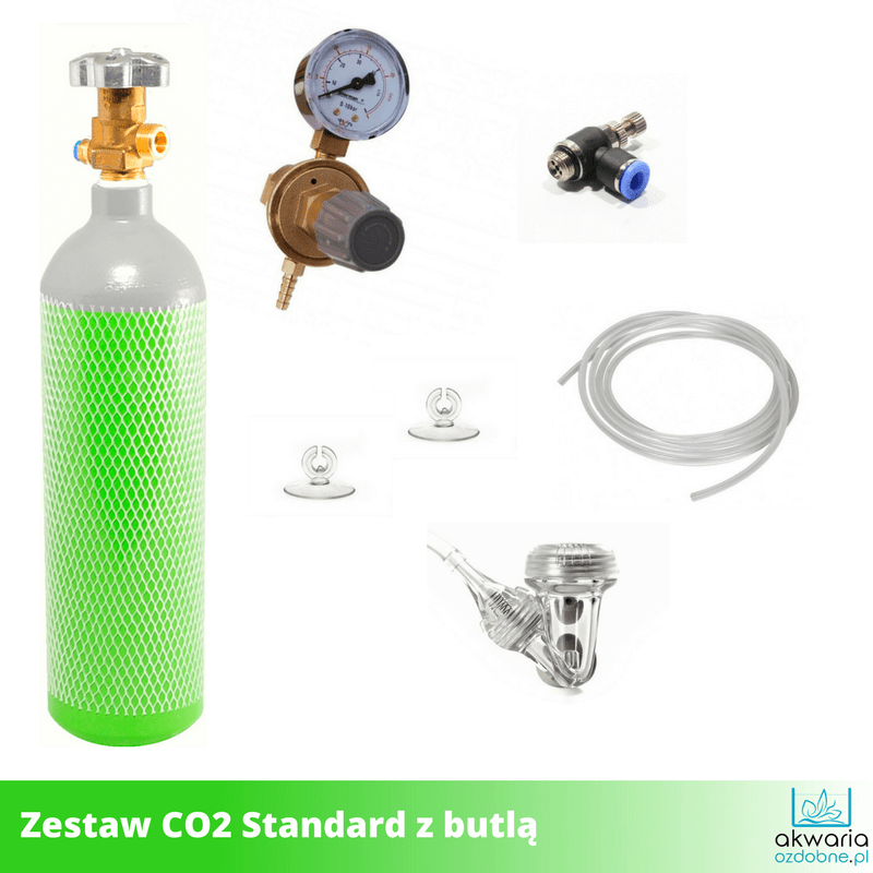 Kompletny zestaw CO2 z butlą 1,5 kg (nowa i pełna)