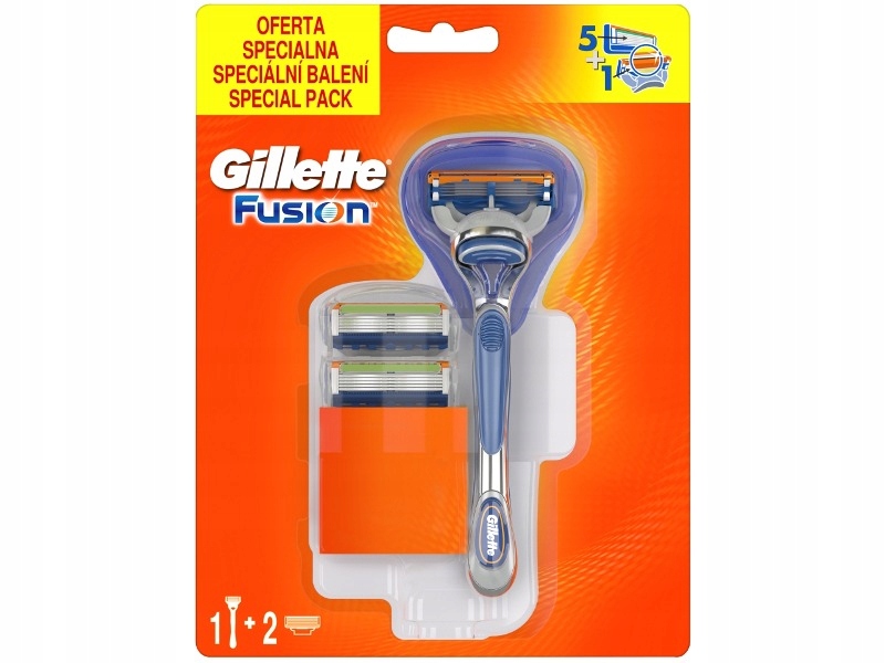 GILLETTE Fusion Rączka maszynki do golenia +ostrza