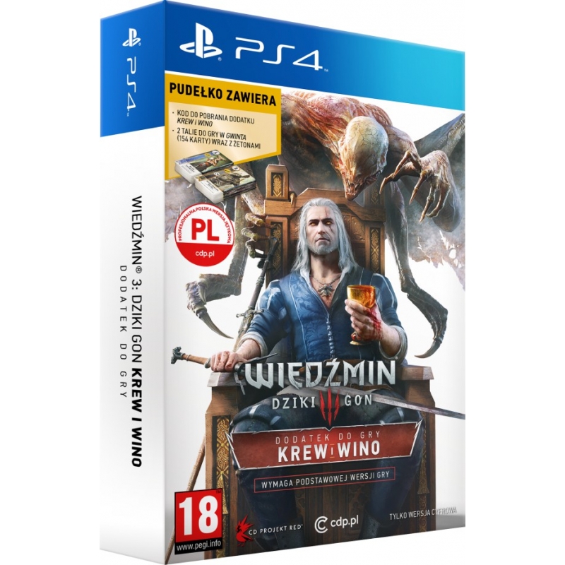 Wiedźmin 3 Krew i wino PL PS4 KUPUJ OD SKLEP GAMER