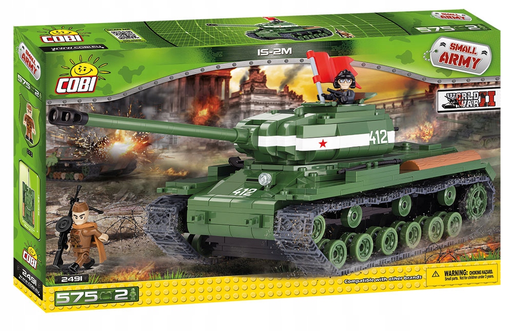 COBI 2491 IS-2M -radziecki czołg ciężki MAŁA ARMIA