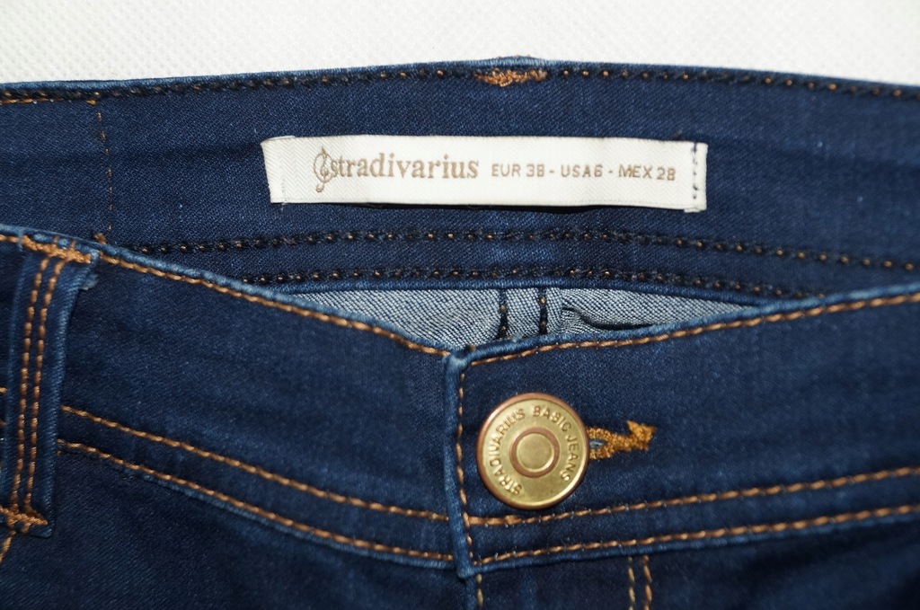 STRADIVARIUS jeansy rozciągliwe rurki 36/38 28 - 7755514164 - oficjalne ...