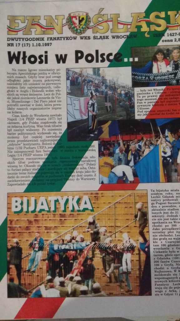 FAN ŚLĄSK TYGODNIK FANATYKÓW WKS ŚLASK WROCŁAW n17
