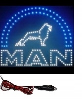 Tablica LED Logo Man nad łóżko Tir świecąca