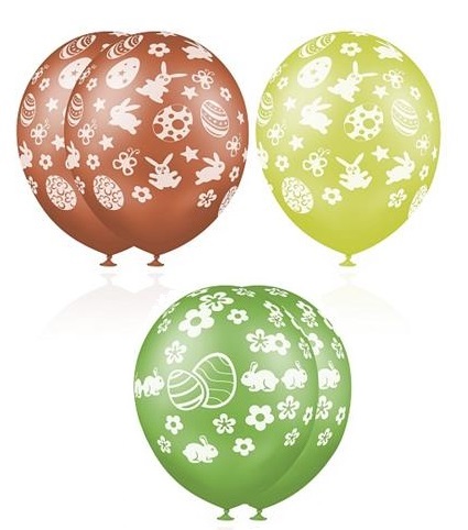Balony Balon Wielkanocne Wielkanoc Jajka Zajączek