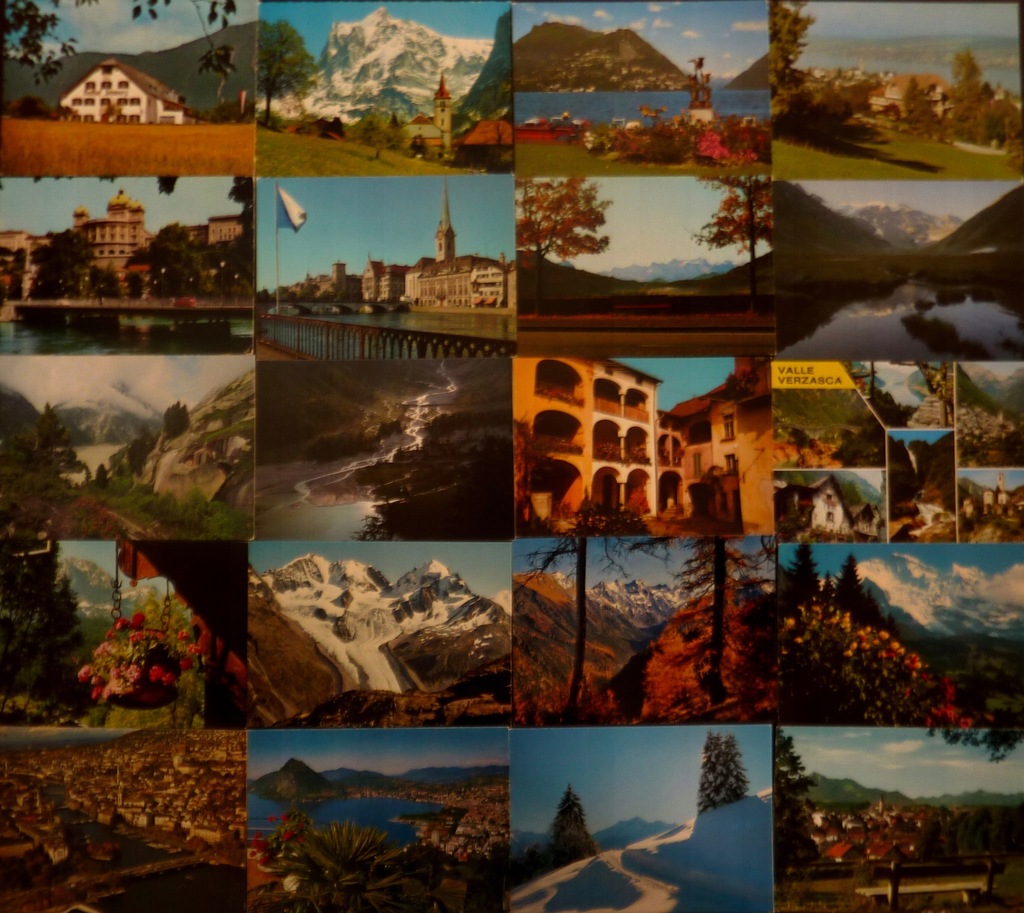 Szwajcaria - 50 widokówek - pocztówki zestaw 7