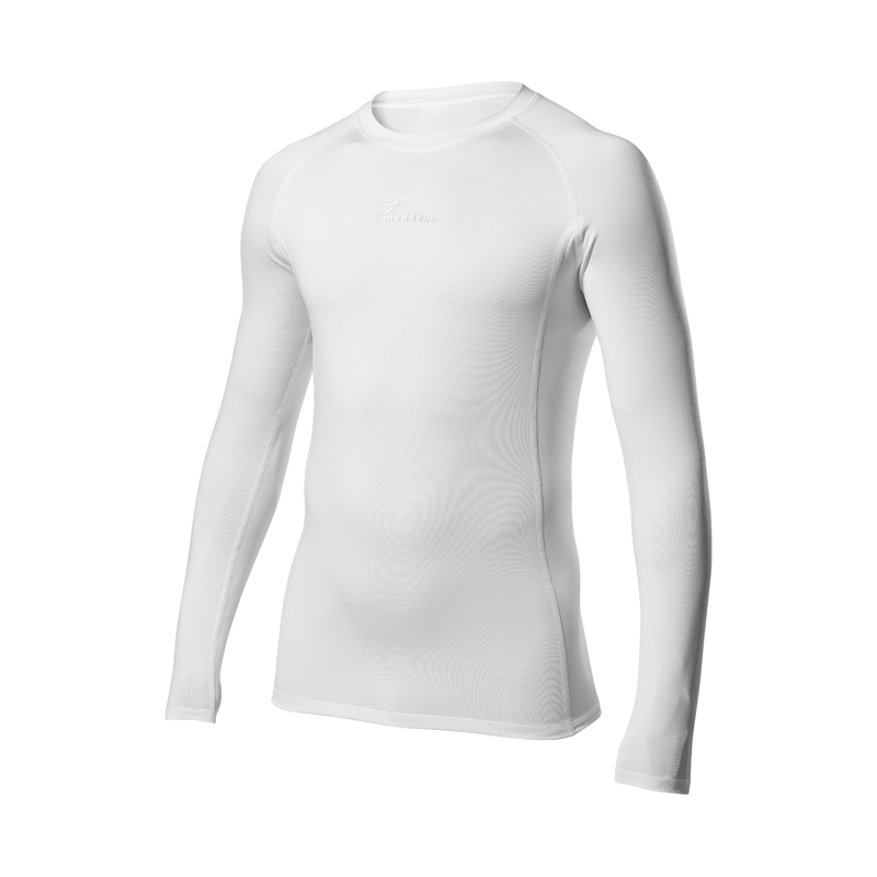 Koszulka długi rękaw termoaktywna MEADOW biała XL