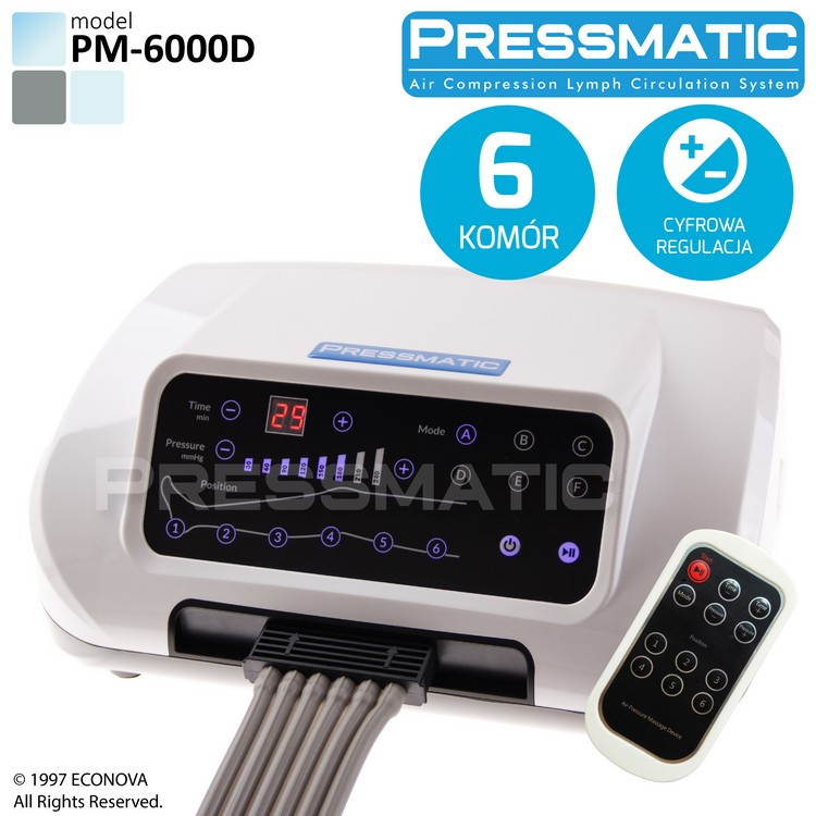 PRESSMATIC 6000D presoterapia drenaż limfatyczny