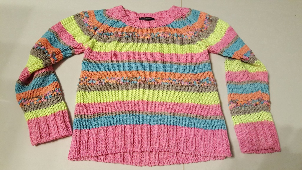 Kolorowy sweterek KappAhl *** rozmiar 110-116