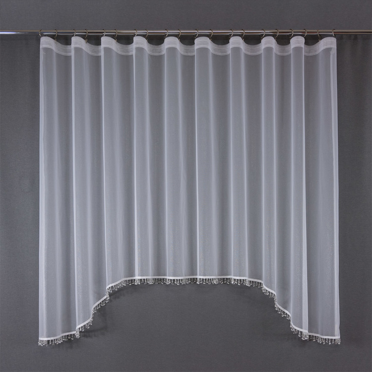 Firanka z kryształkami na markizecie / 550x150cm