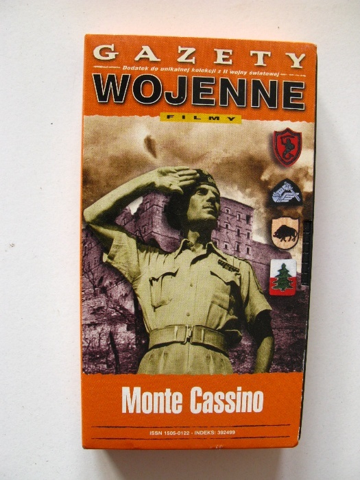 Monte Cassino 1944 FILM VHS 58 min Gazety Wojenne