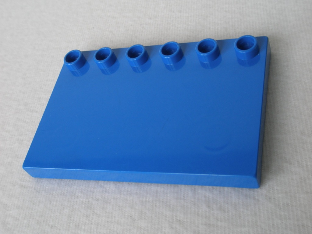BS* Lego Duplo DOM dach daszek 4x6 pinów niebieski