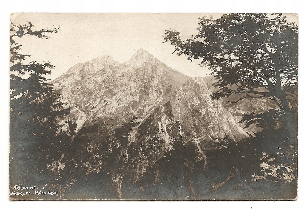 TATRY -GIEWONT WIDOK Z DOL.MAŁEJ ŁĄKI