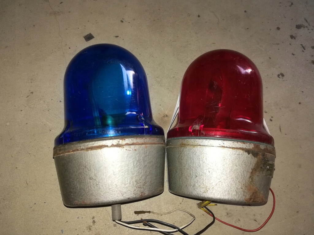 Kogut lampa ostrzegawcza Milicja ZOMO PRL Gaz Nysa