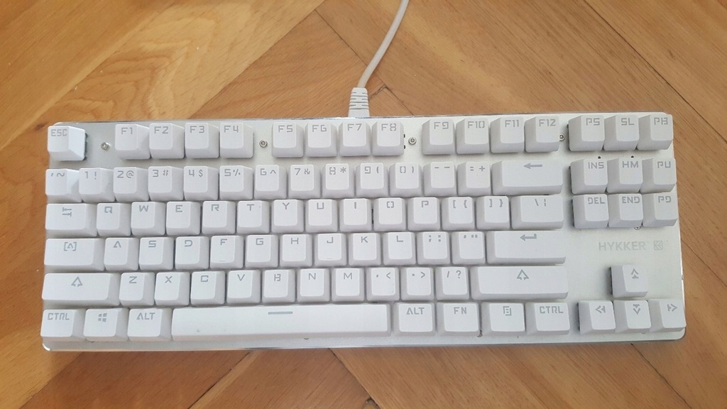 HYKKER X RANGE KLAWIATURA MECHANICZNA LED BIAŁA