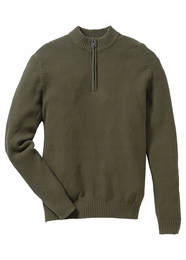 Sweter ze stójką Regu zielony 64/66 (3XL) 930095