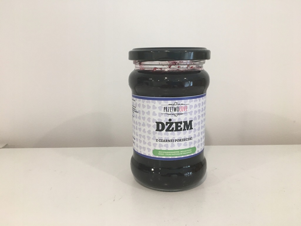 Dżem z czarnej porzeczki -300ml- PRZETWOLOVE