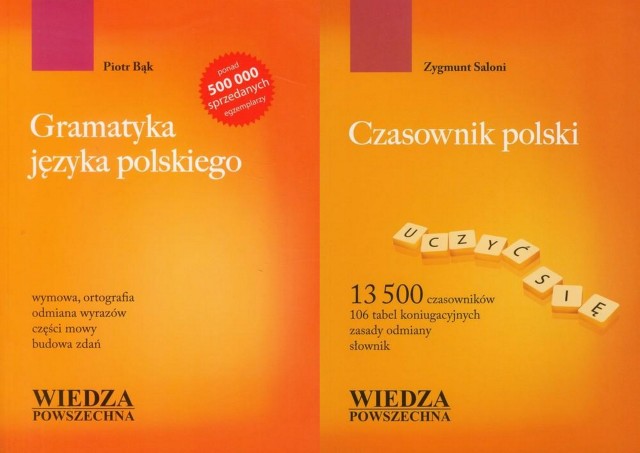 Gramatyka język polski,Czasownik polski Bąk testy