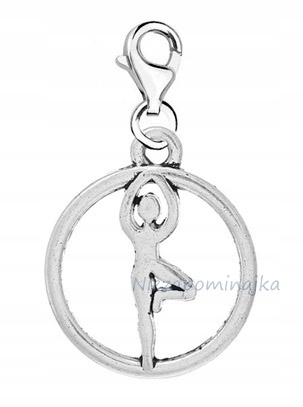 ZM-403 Zawieszka charms BALETNICA POZYCJA JOGA