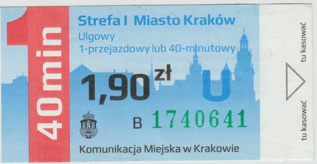 BILET ULGOWY 40-MINUTOWY KRAKÓW