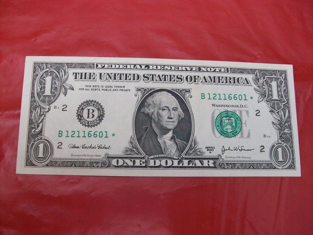 1 dolar z 2003 roku A z gwiazdką