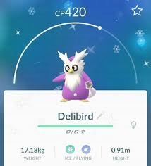 Pokemon GO - Delibird shiny, Pikachu Shiny