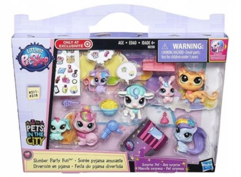 Littlest Pet Shop LPS Zestaw Piżama Party B8200